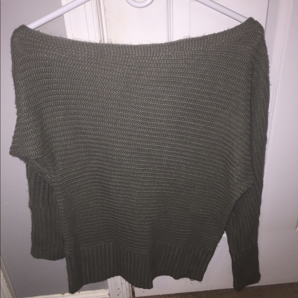 scoop neck sweater